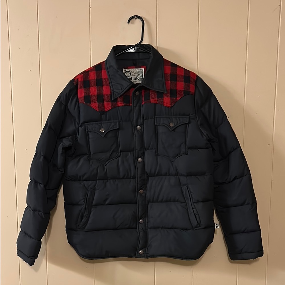 Penfield Black and Red Puffer Jacket